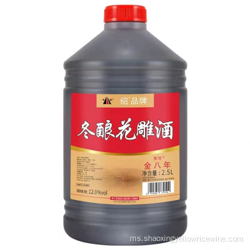 Barrel plastik shaoxing huadiao wain 8 tahun